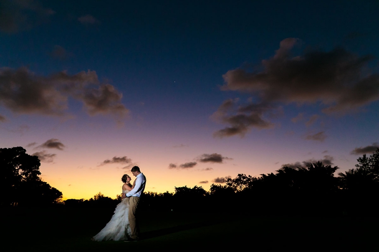 Punta Cana sunset wedding